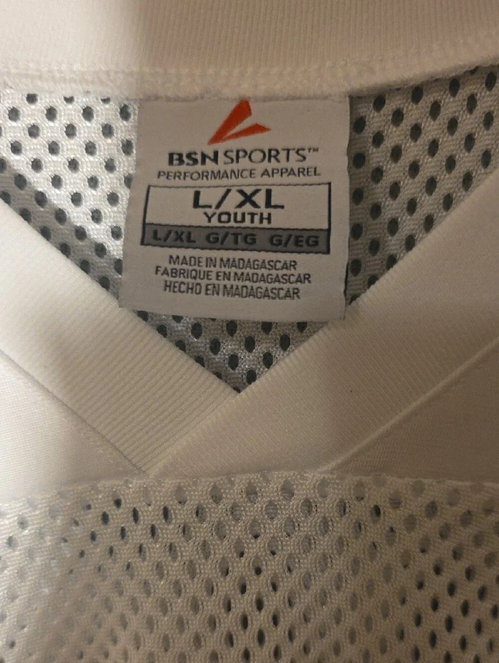 Kids Jackets #1 White & Gold Mesh Jersey